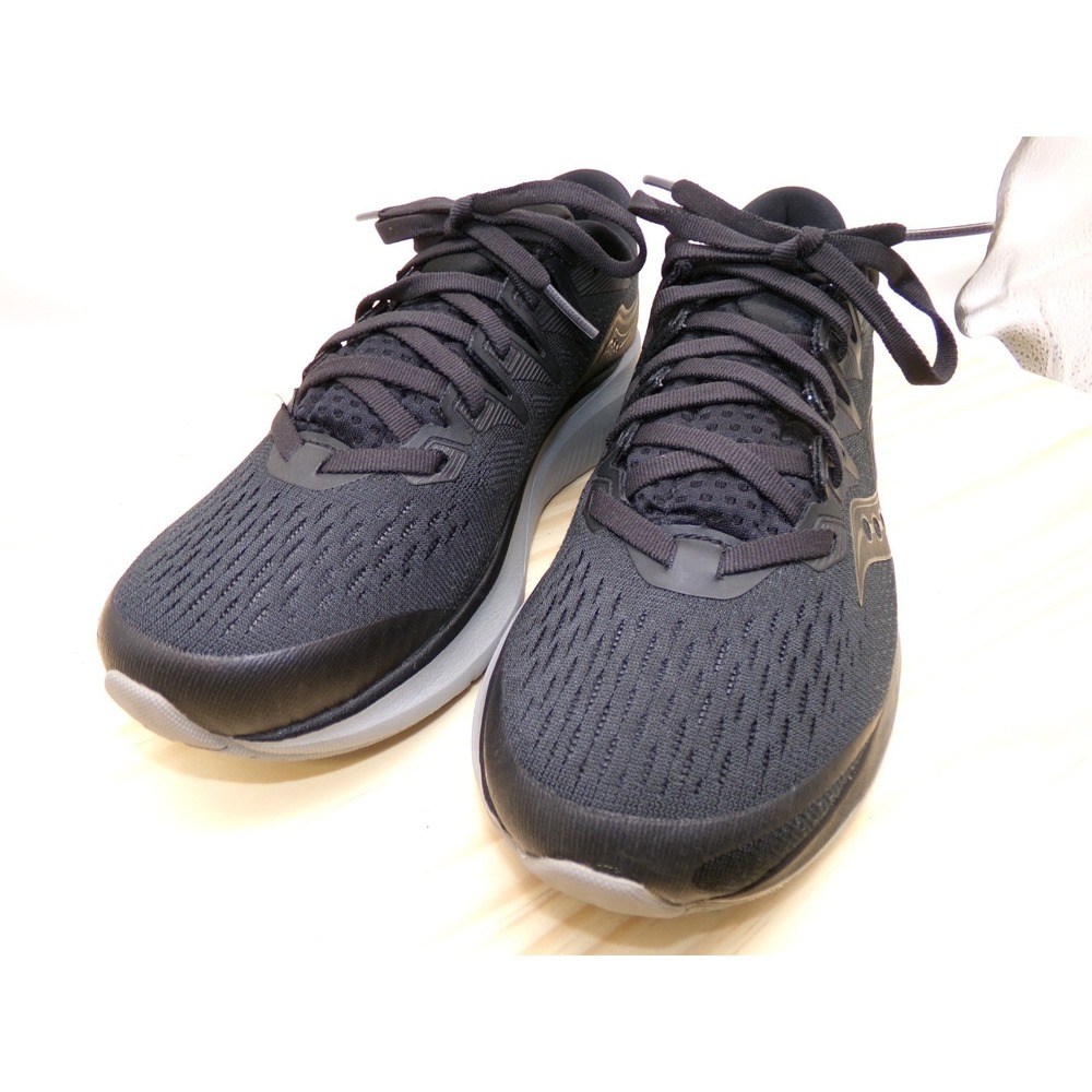 Saucony Ride ISO 2 Running‎ Shoes S10514-35 Womens Black Sz 7.5 Sneakers Lace Up
